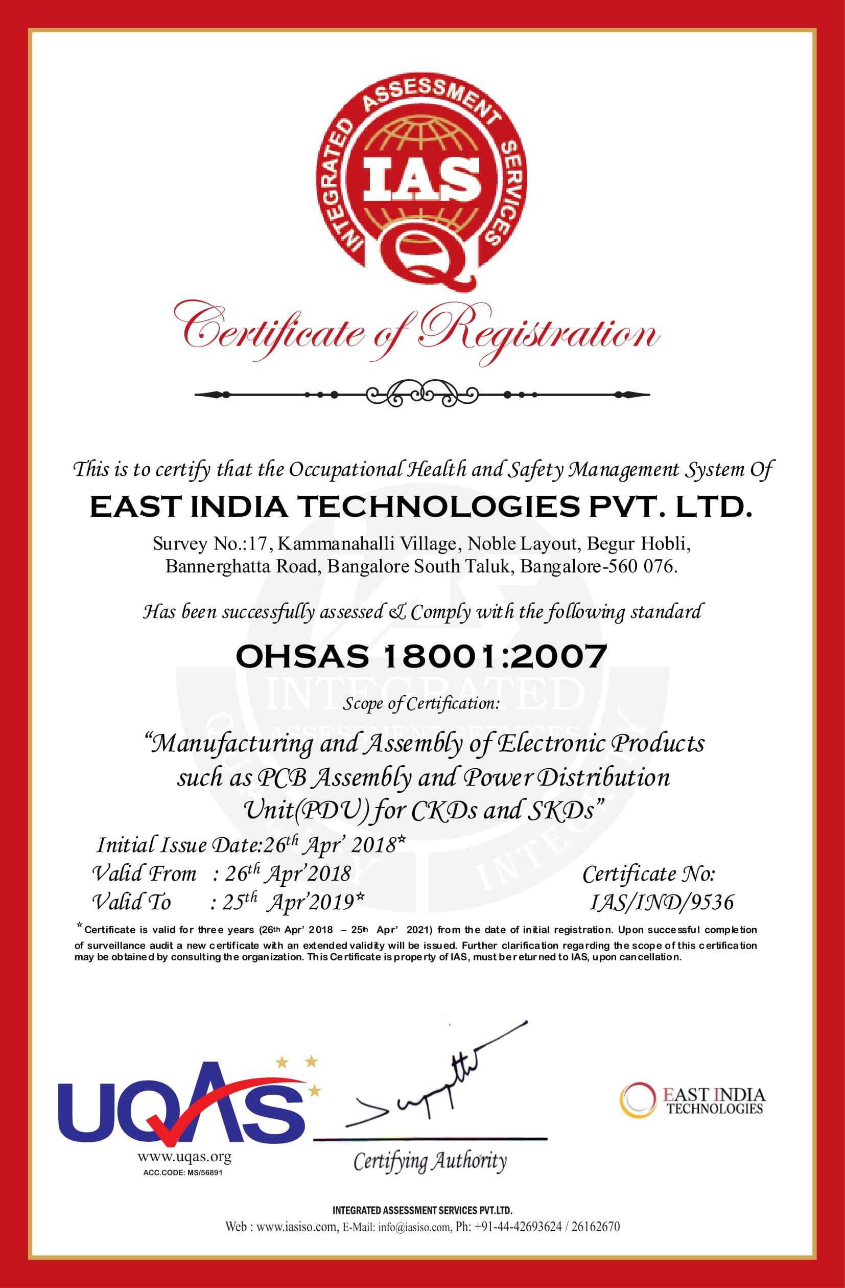 OHSAS 18001:2007